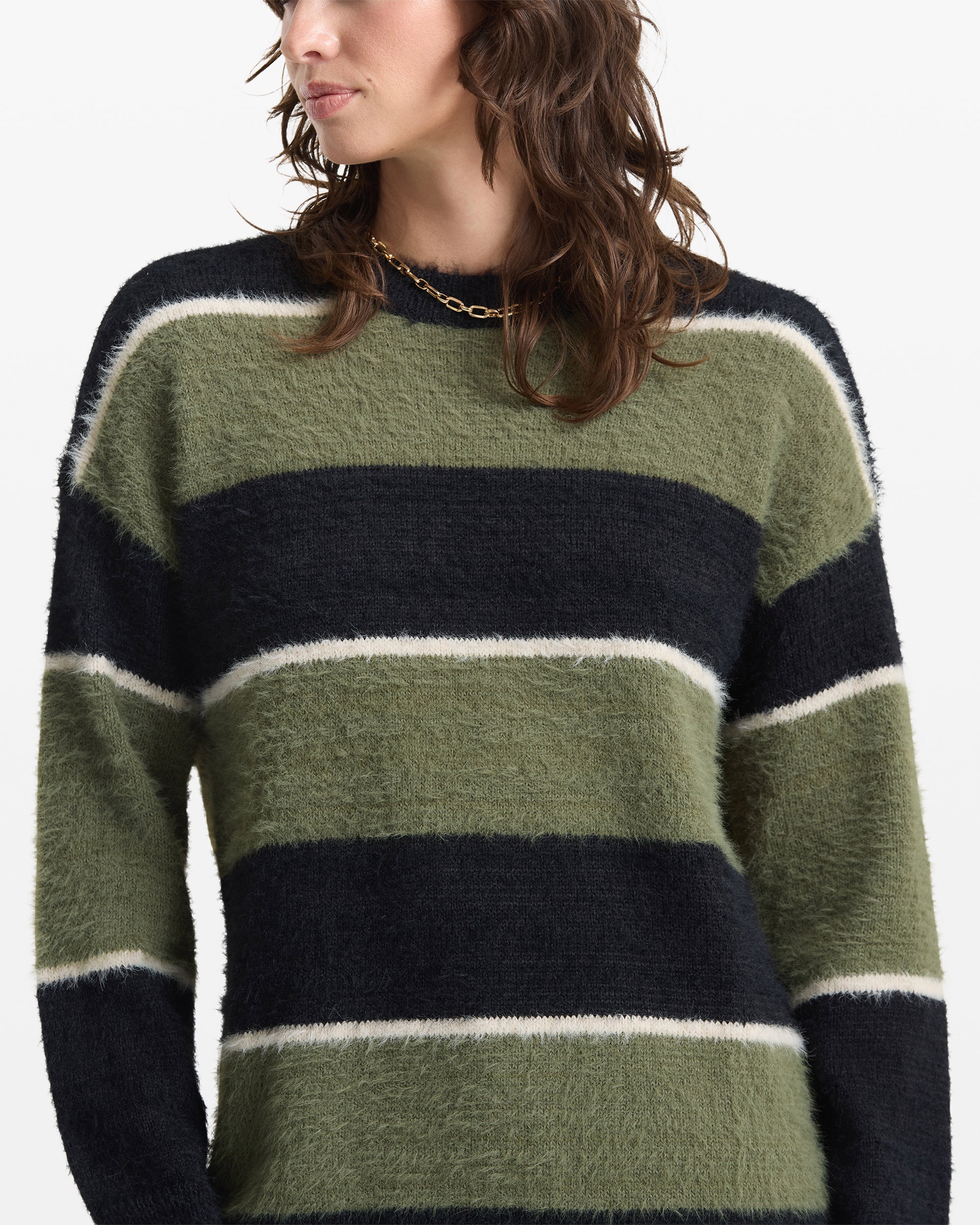 Volcom Women's Sk8 Jam Sweater Moss Stone