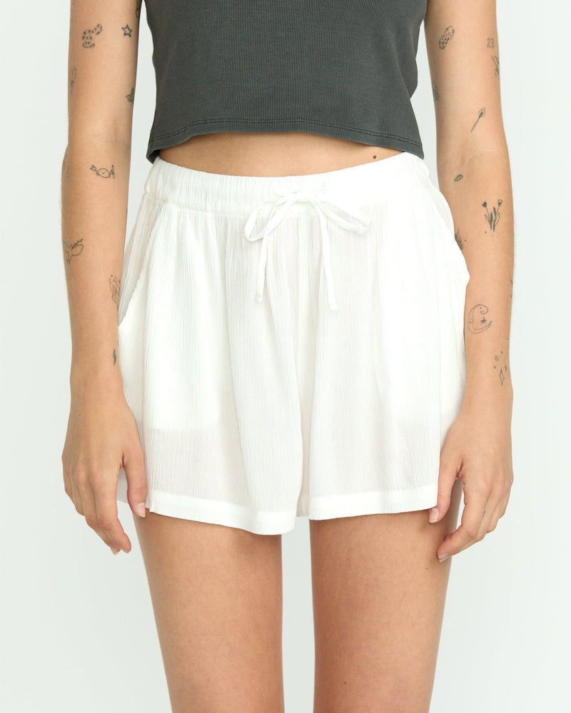 Volcom Women's Stoneshine Shorts Star White
