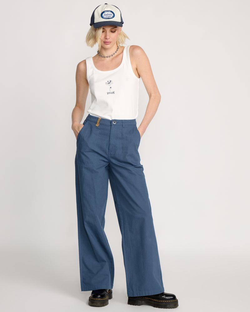 Women's Full Cut Work Pant-Harbor Blue-Volcom