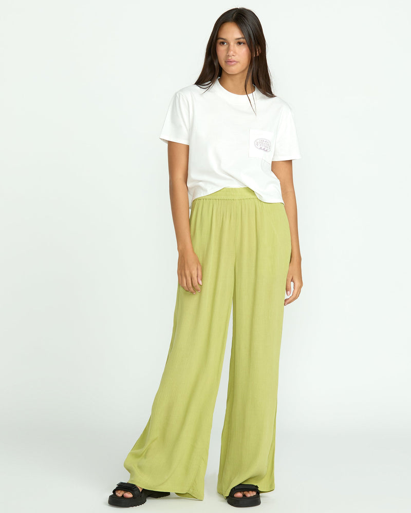 Volcom Women's Stoneshine Junki Pants Pea Green