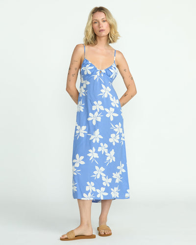 Volcom Women's Coco Ho Midi Dress Deep Water