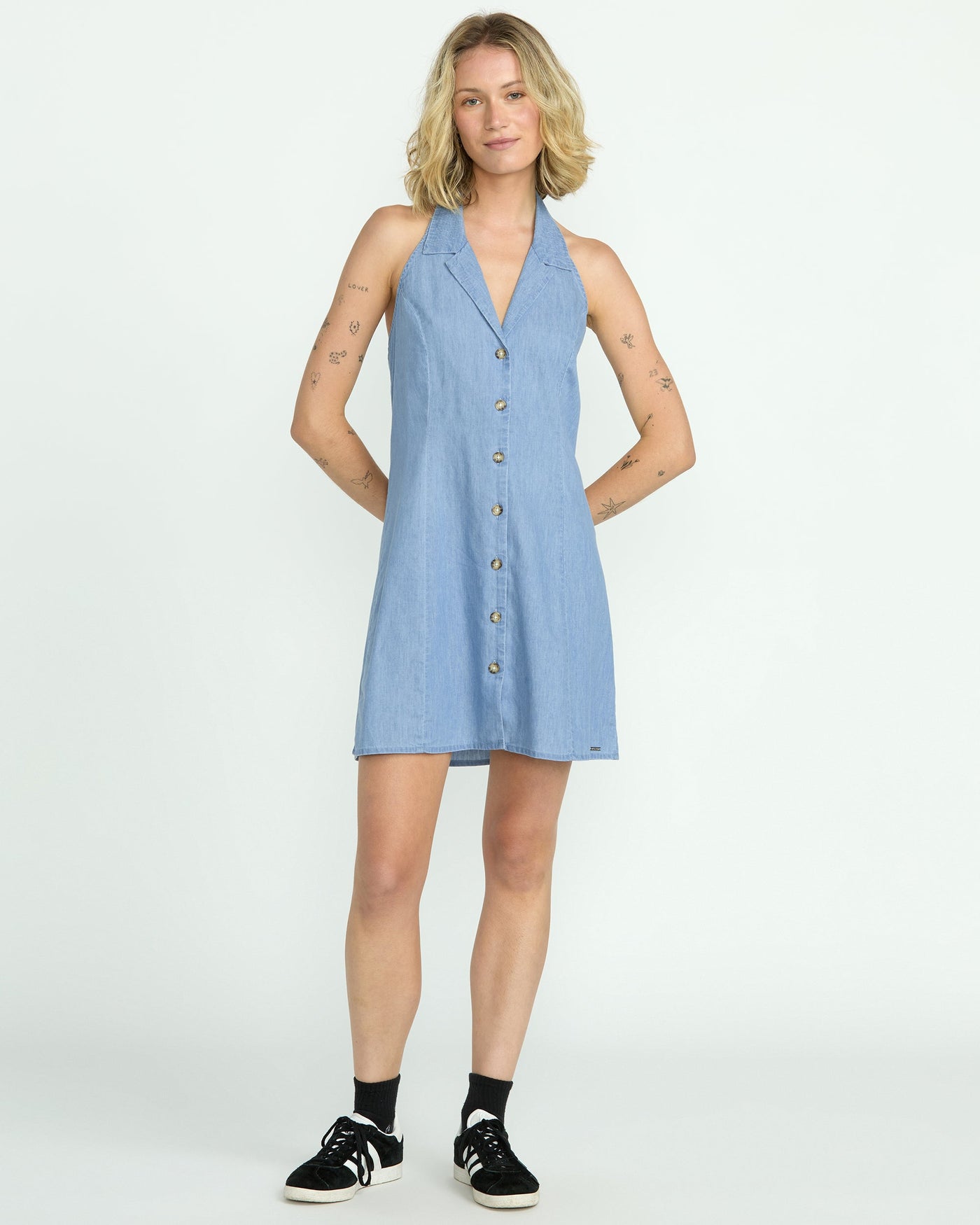 Volcom Women's Saweet Talker Dress Chambray