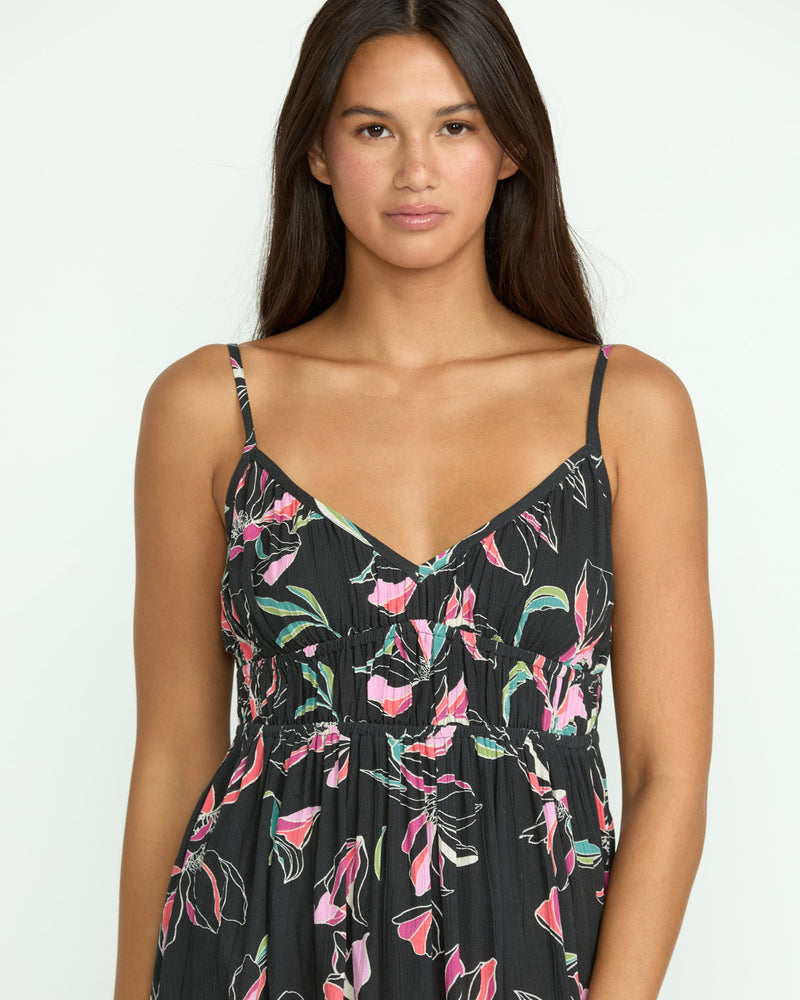 Volcom Women's Dream In Bloom Dress Black