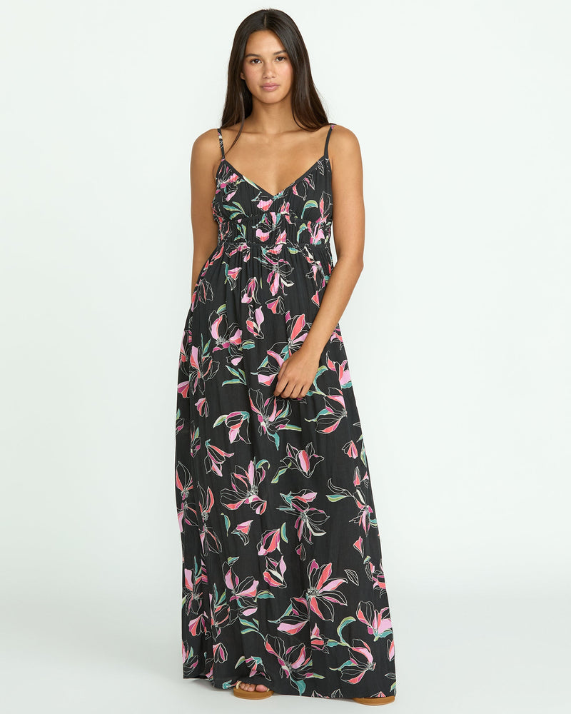 Volcom Women's Dream In Bloom Dress Black