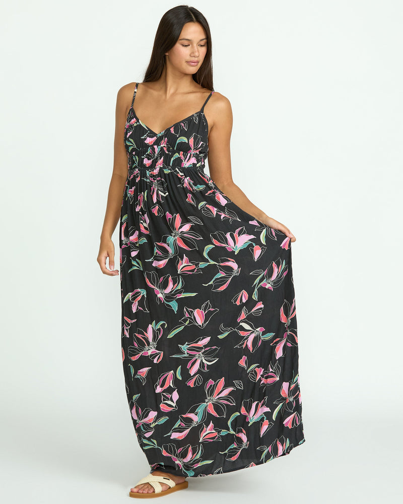 Volcom Women's Dream In Bloom Dress Black