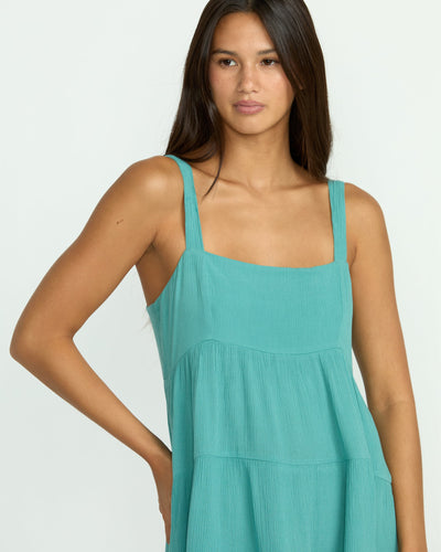 Volcom Women's Beachmoonstone Dress Stormy Blue