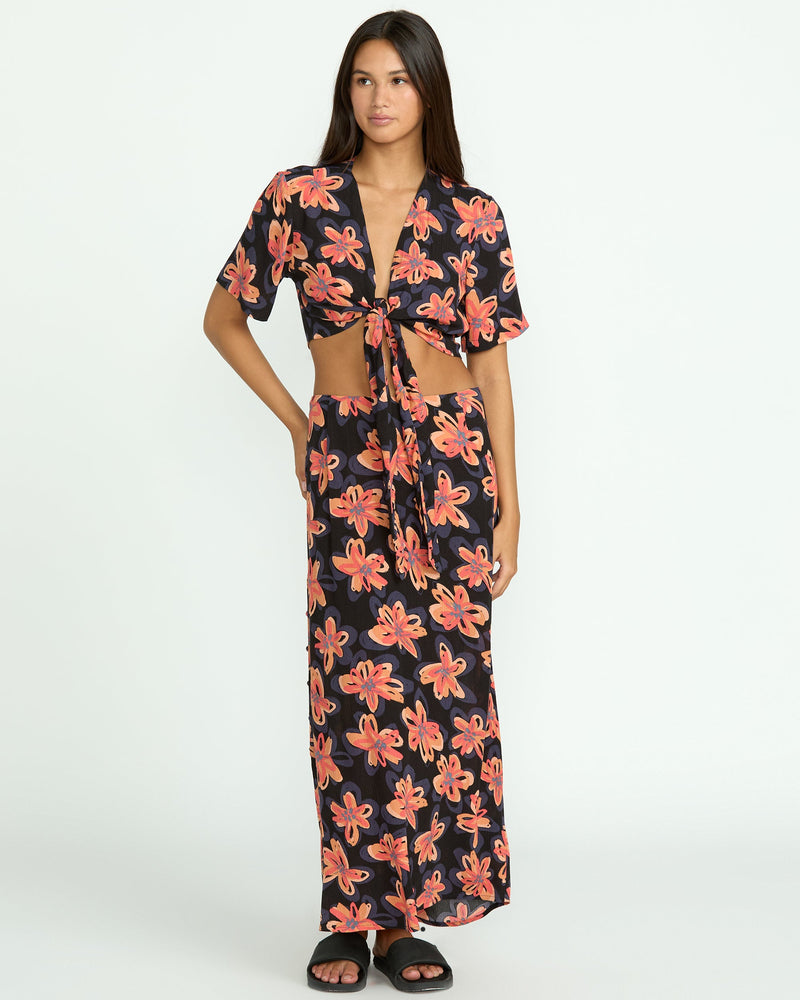 Volcom Women's Deep Tropix Skirt Black