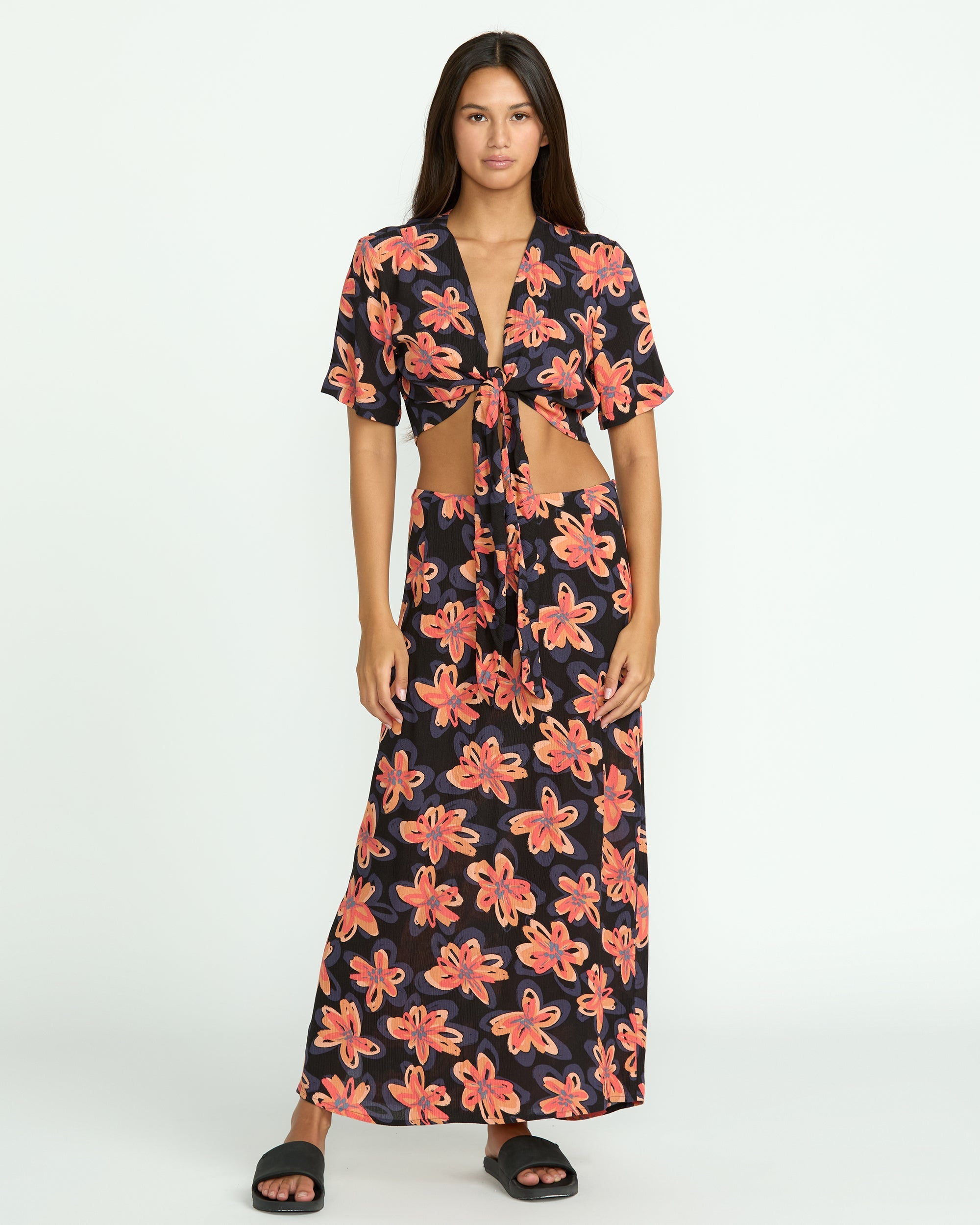 Volcom Women's Deep Tropix Skirt Black