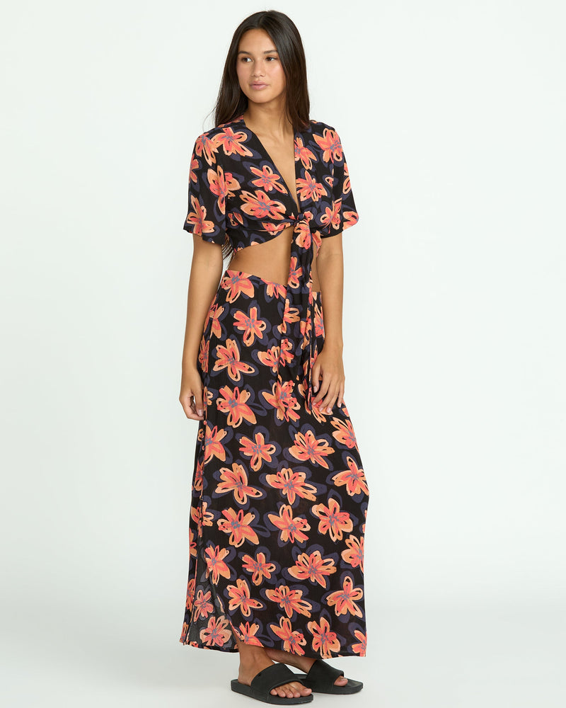 Volcom Women's Deep Tropix Skirt Black