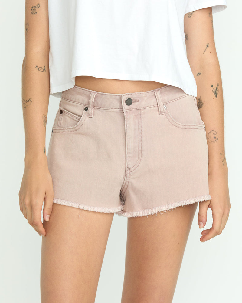 Volcom Women's 1991 Stoned Denim Shorts Stone