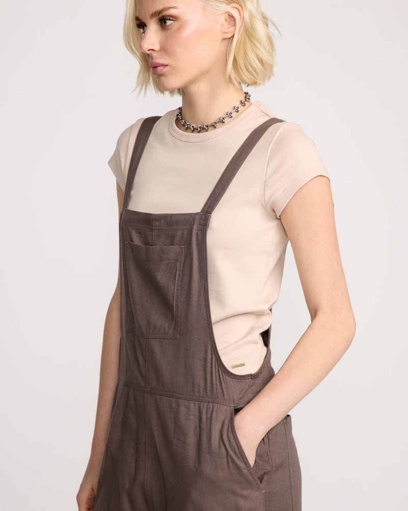 Volcom Women's Lived In Romper Black Plum