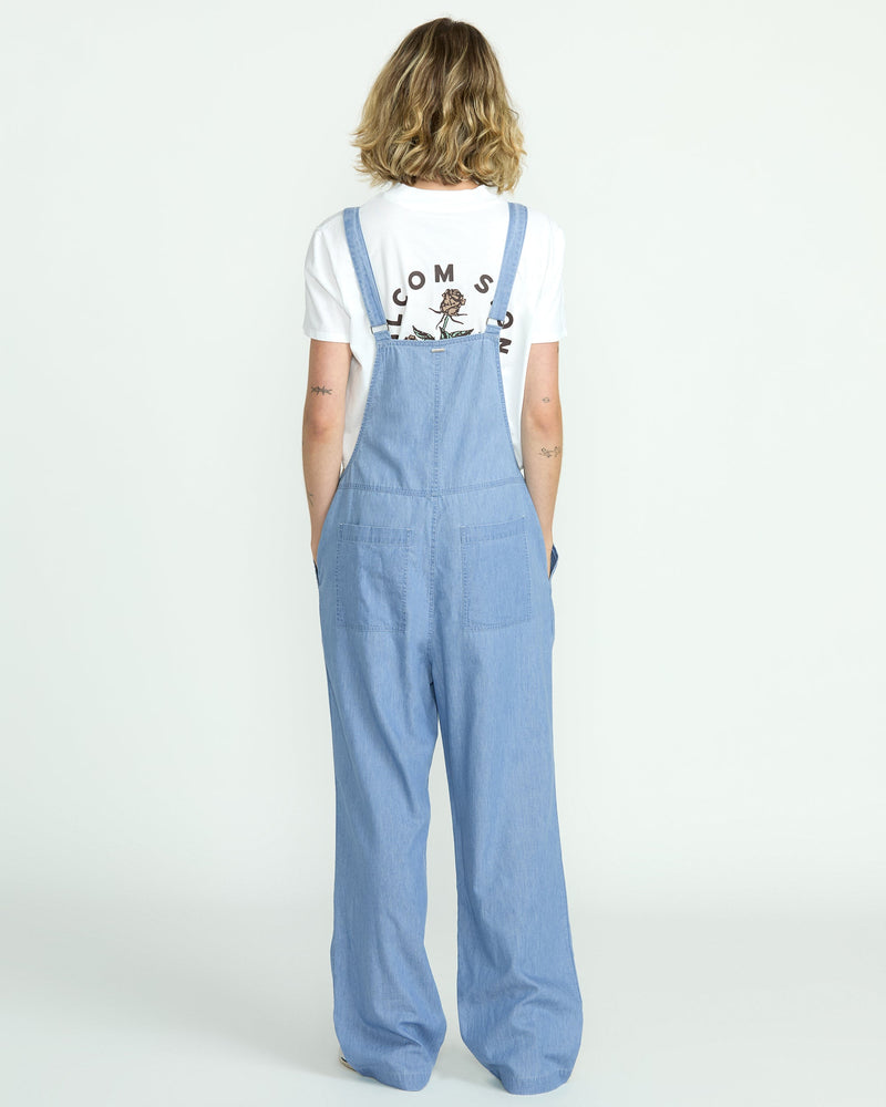 Volcom Women's Lived In Romper Chambray