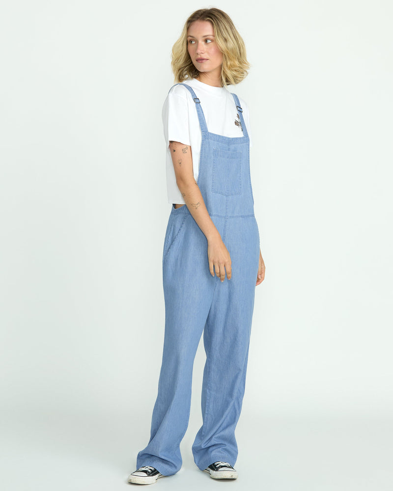 Volcom Women's Lived In Romper Chambray