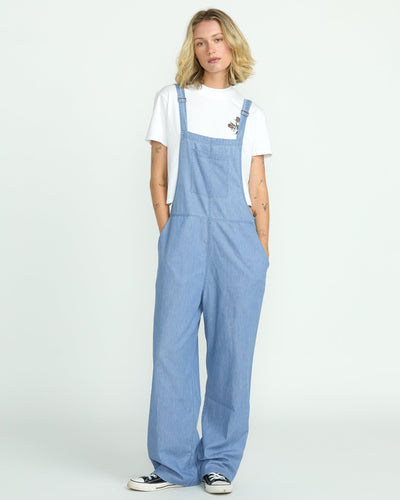 Volcom Women's Lived In Romper Chambray