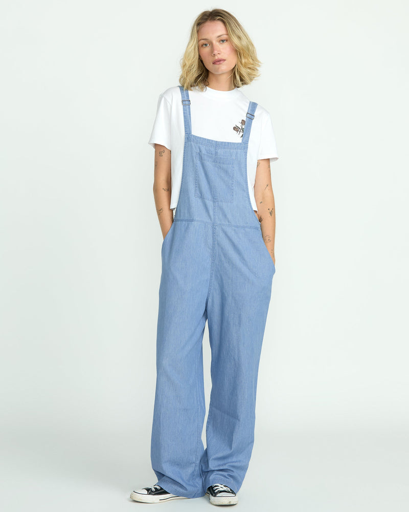 Volcom Women's Lived In Romper Chambray