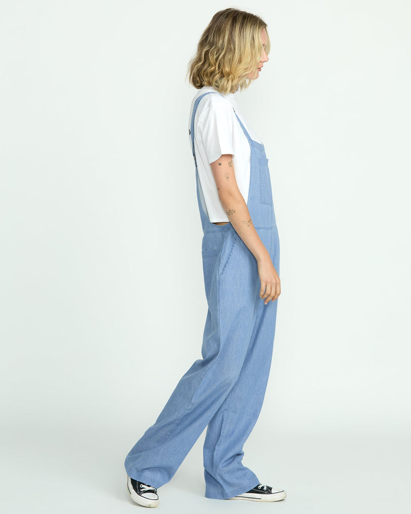Volcom Women's Lived In Romper Chambray