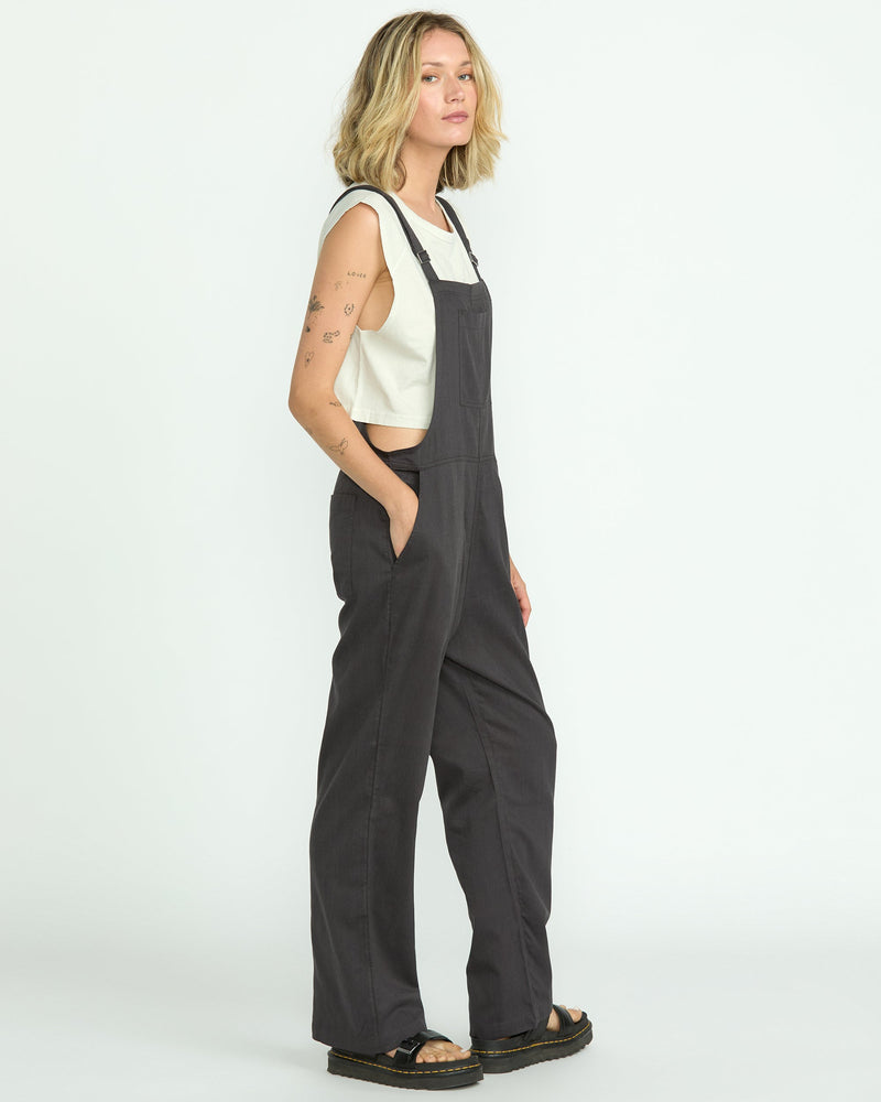 Volcom Women's Lived In Romper Vintage Black