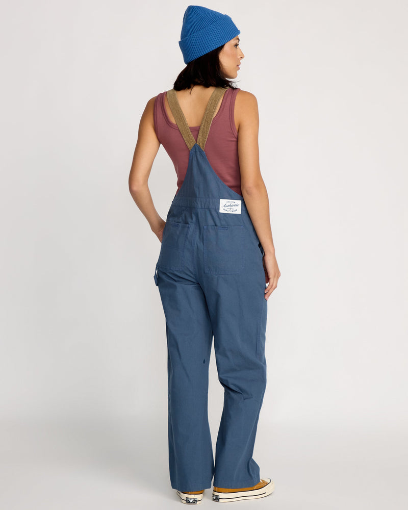 Volcom Women's Full Cut Overalls Harbor Blue