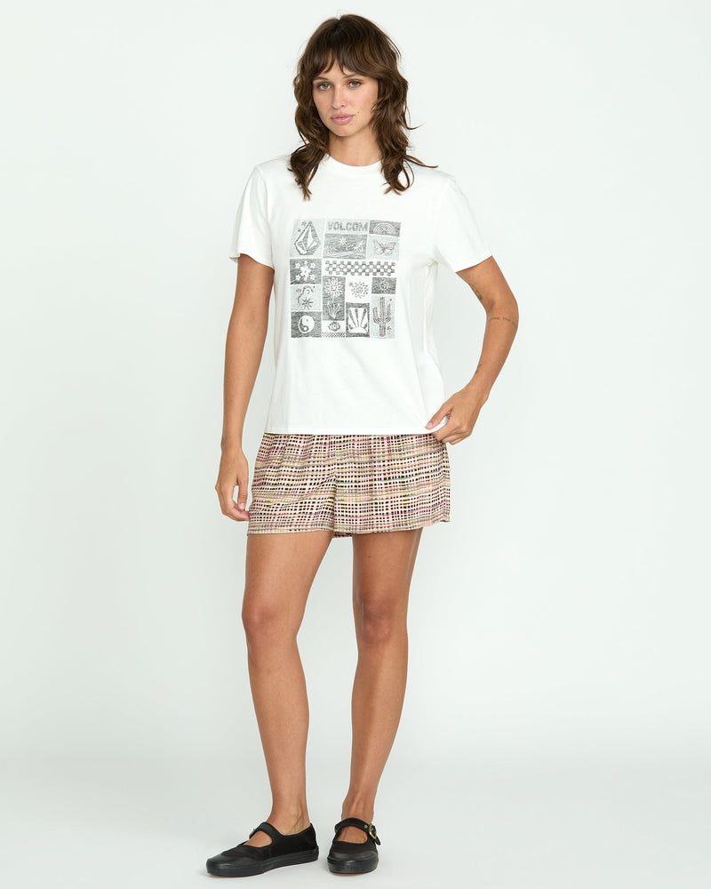 Volcom Women's Lock It Up Tee Star White