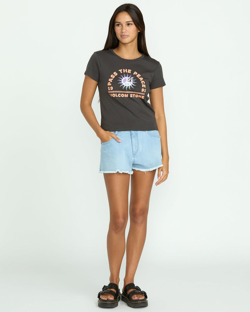 Volcom Women's Have A Clue Tee Vintage Black