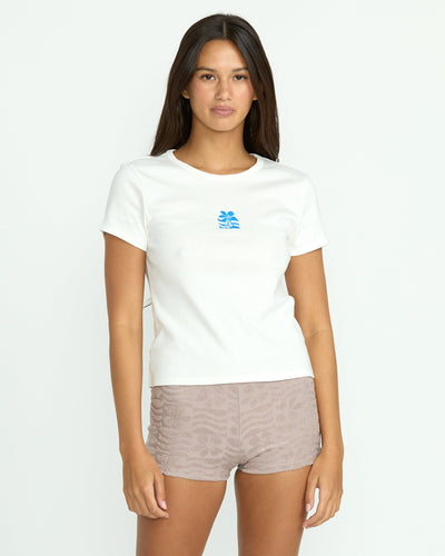 Volcom Women's Coco Ho Tee Star White