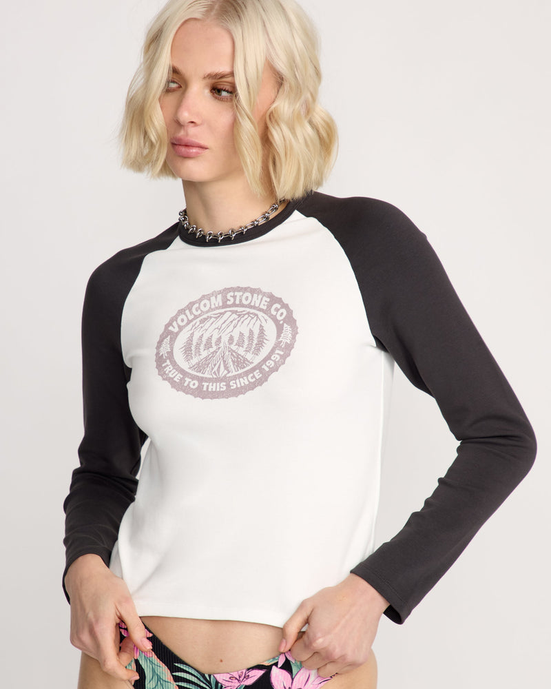 Women's Giving In Raglan Tee--Volcom