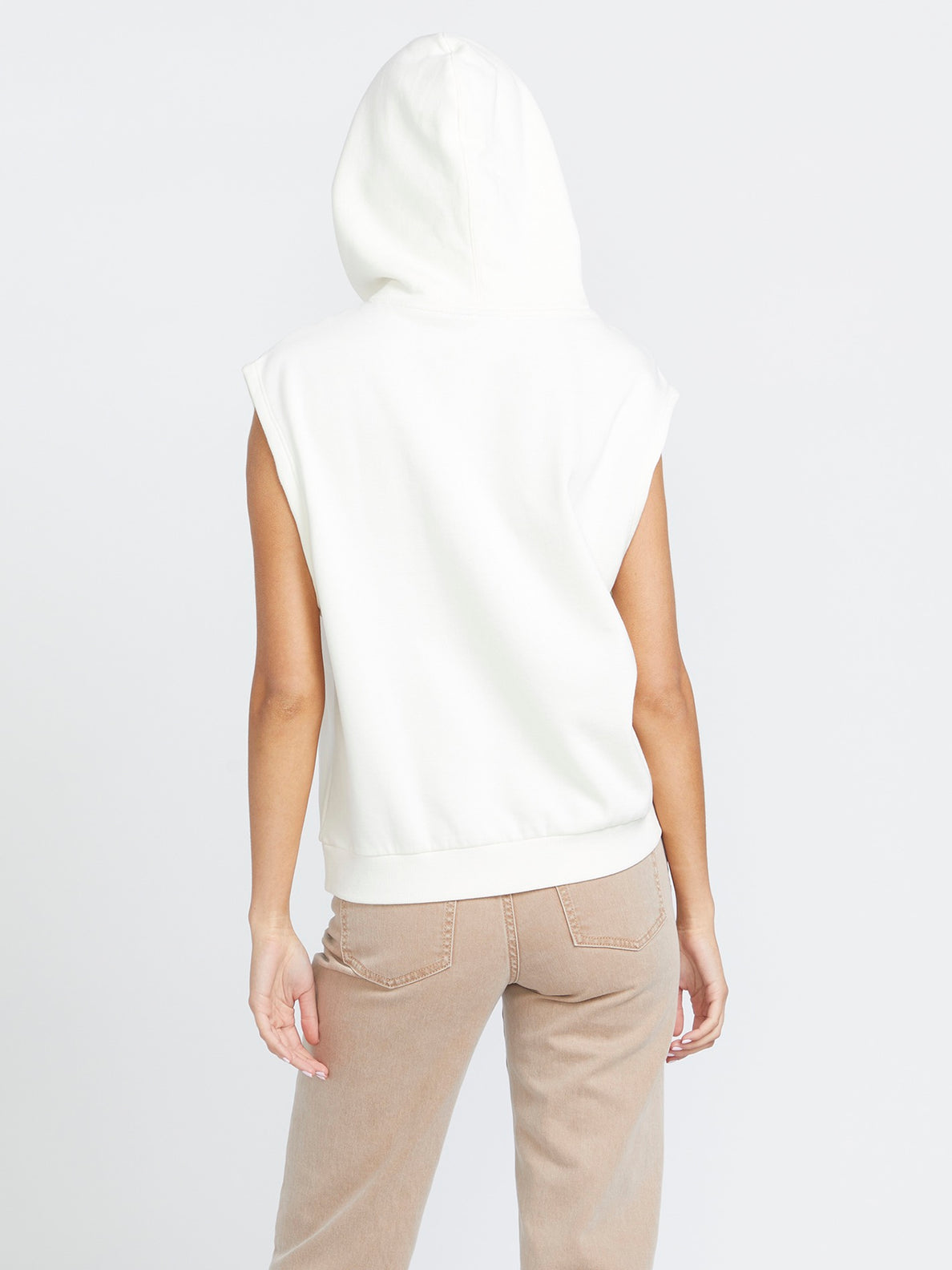 Sleeveless hoodie for women