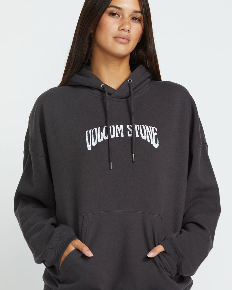 Volcom Women's Stone Art Up Hoodie Vintage Black