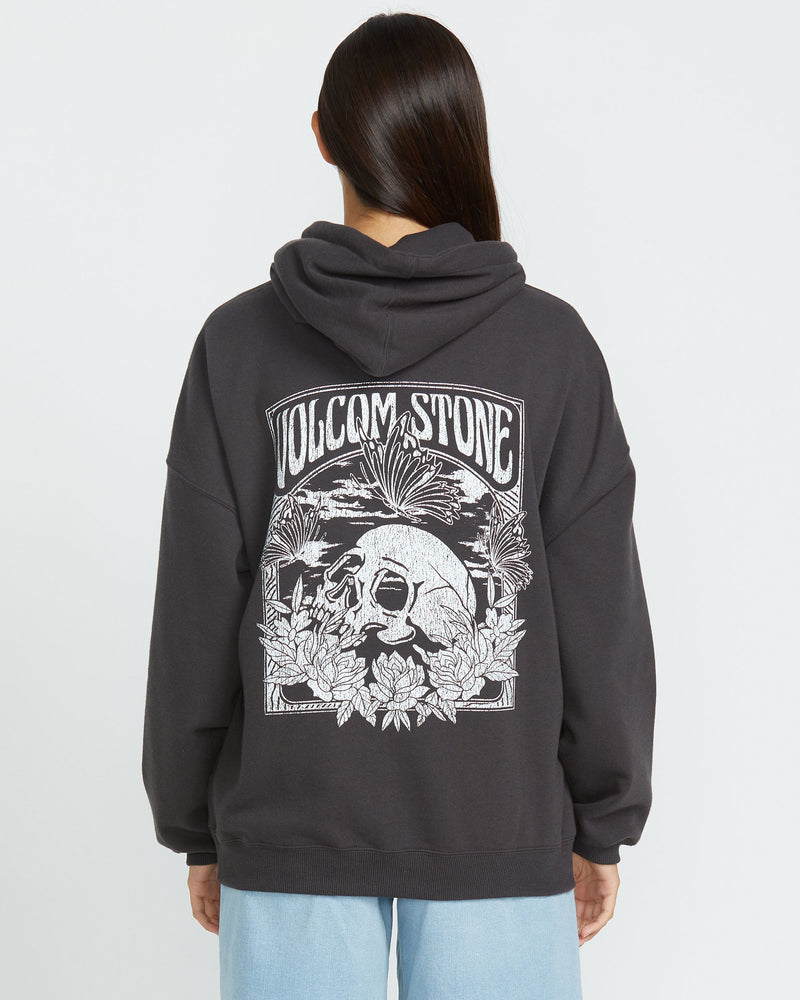 Volcom Women's Stone Art Up Hoodie Vintage Black