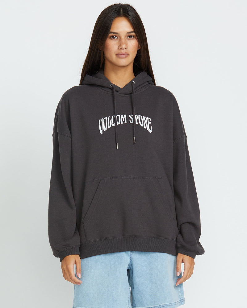 Volcom Women's Stone Art Up Hoodie Vintage Black