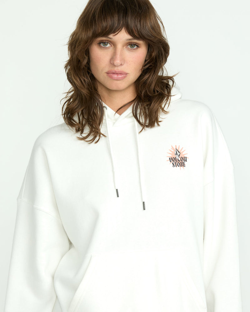Volcom Women's Stone Art Up Hoodie Star White