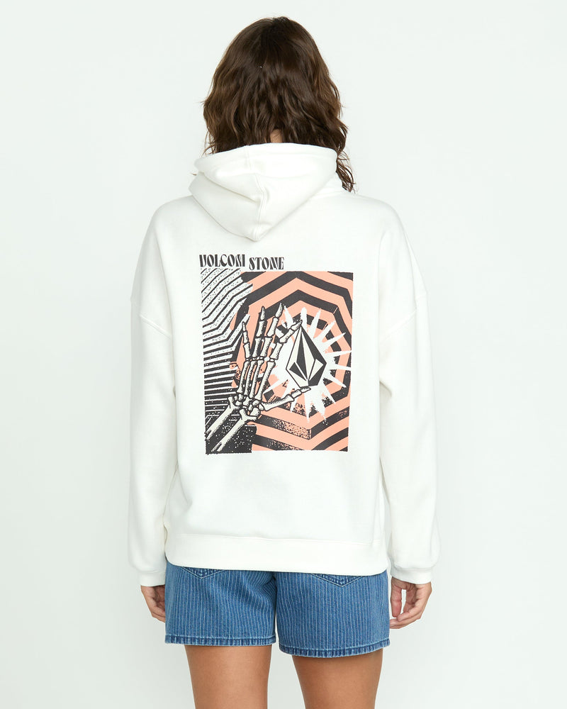Volcom Women's Stone Art Up Hoodie Star White