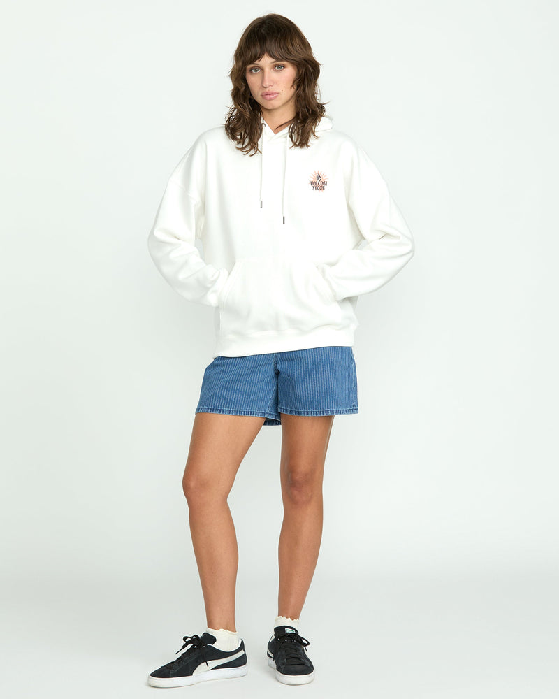 Volcom Women's Stone Art Up Hoodie Star White