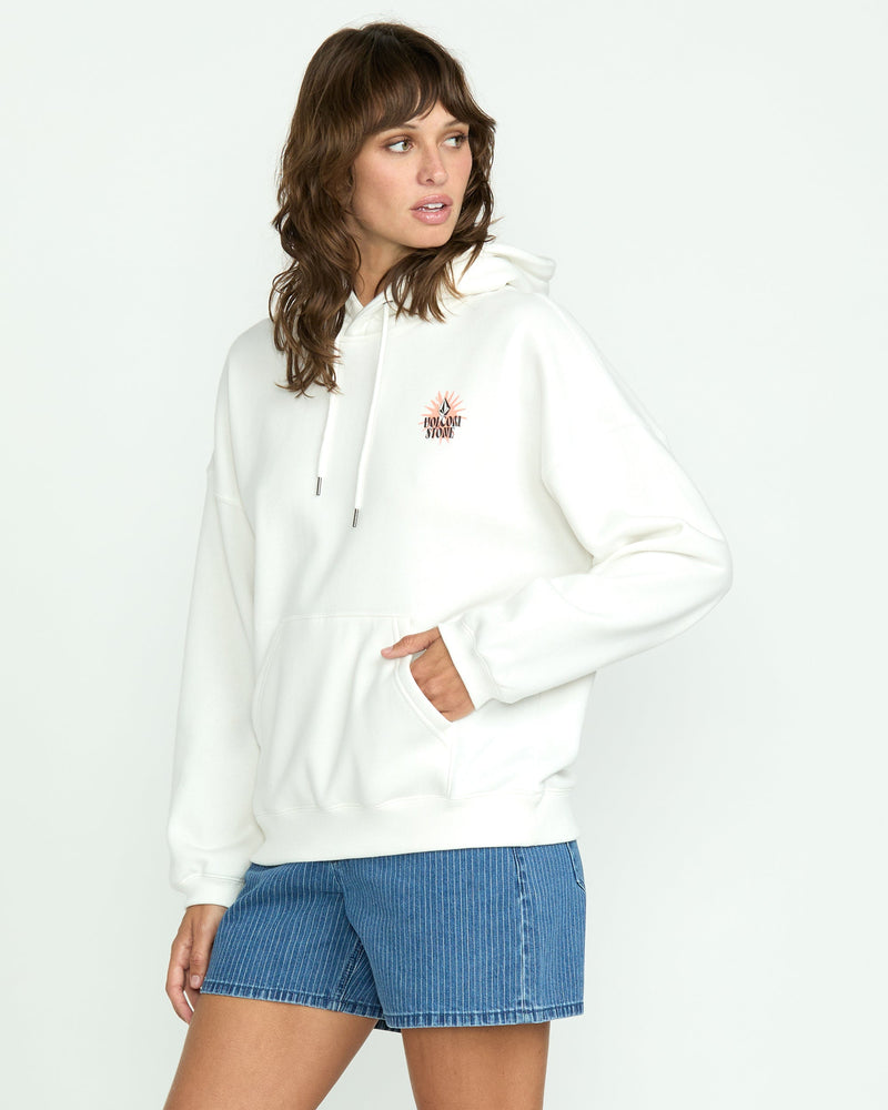 Volcom Women's Stone Art Up Hoodie Star White