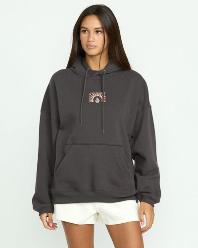 Volcom Women's Stone Art Up Hoodie Vintage Black