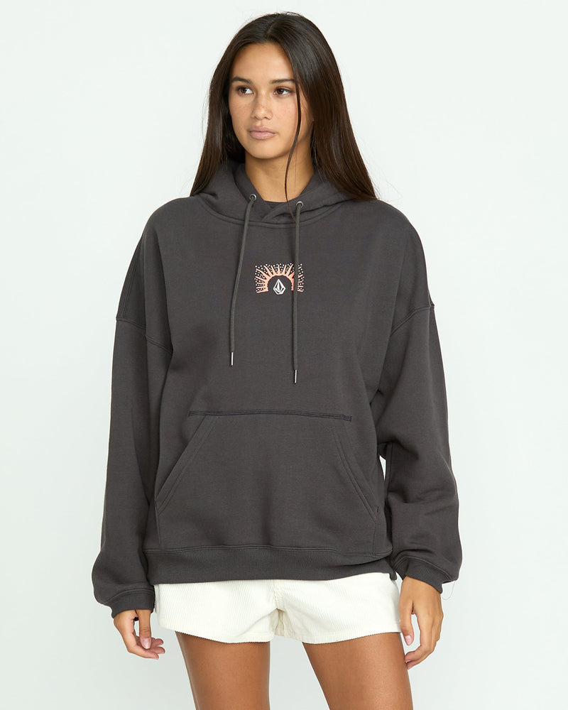 Volcom Women's Stone Art Up Hoodie Vintage Black