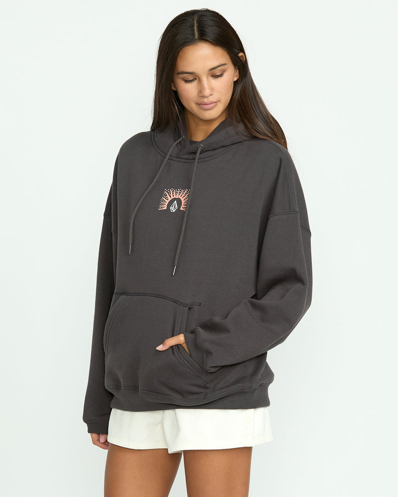 Volcom Women's Stone Art Up Hoodie Vintage Black