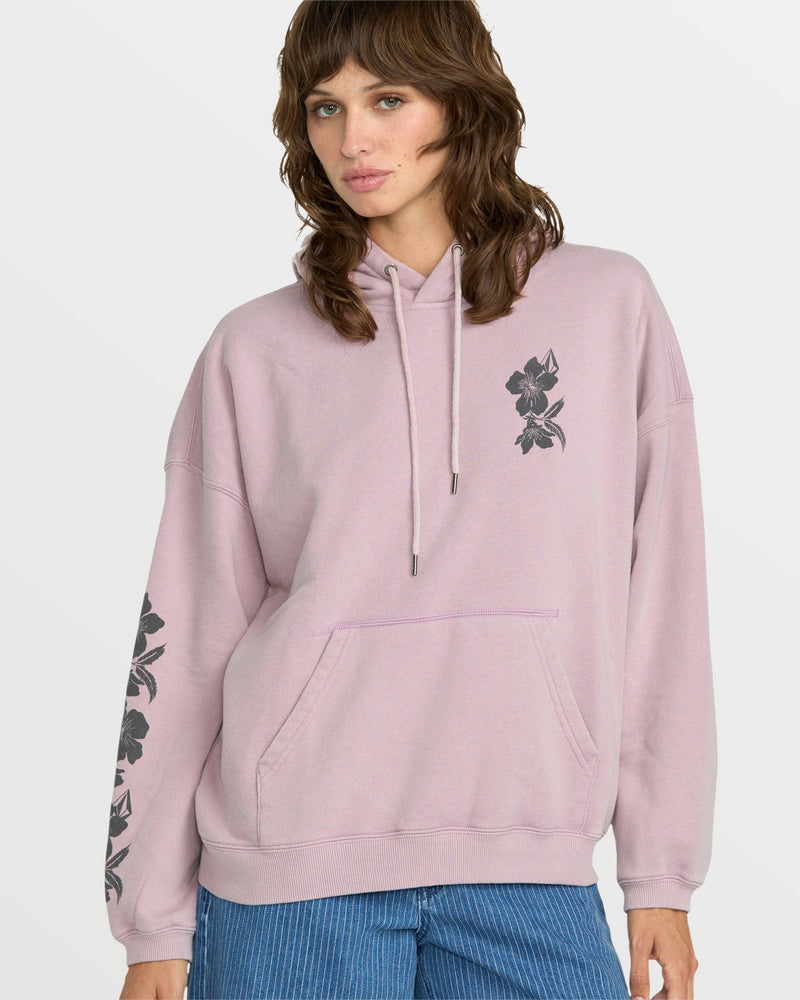 Volcom Women's Stone Art Up Hoodie Violet Ice