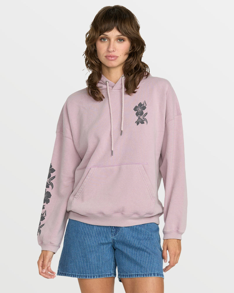 Volcom Women's Stone Art Up Hoodie Violet Ice