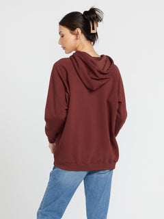 Truly Stoked Boyfriend Pullover - Cayenne