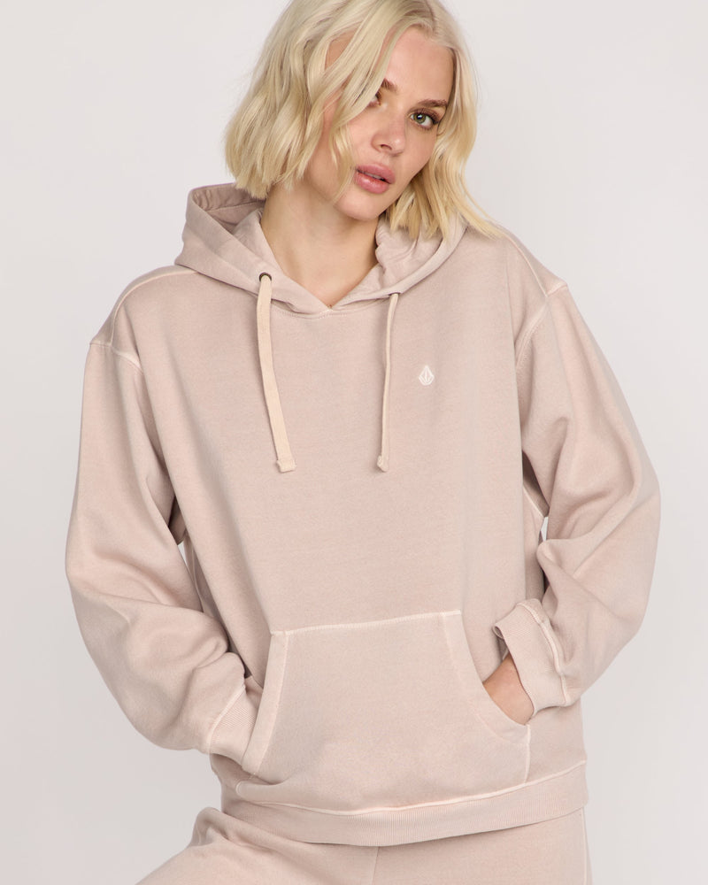 Women's Stone Soft Hoodie-Khakiest-Volcom