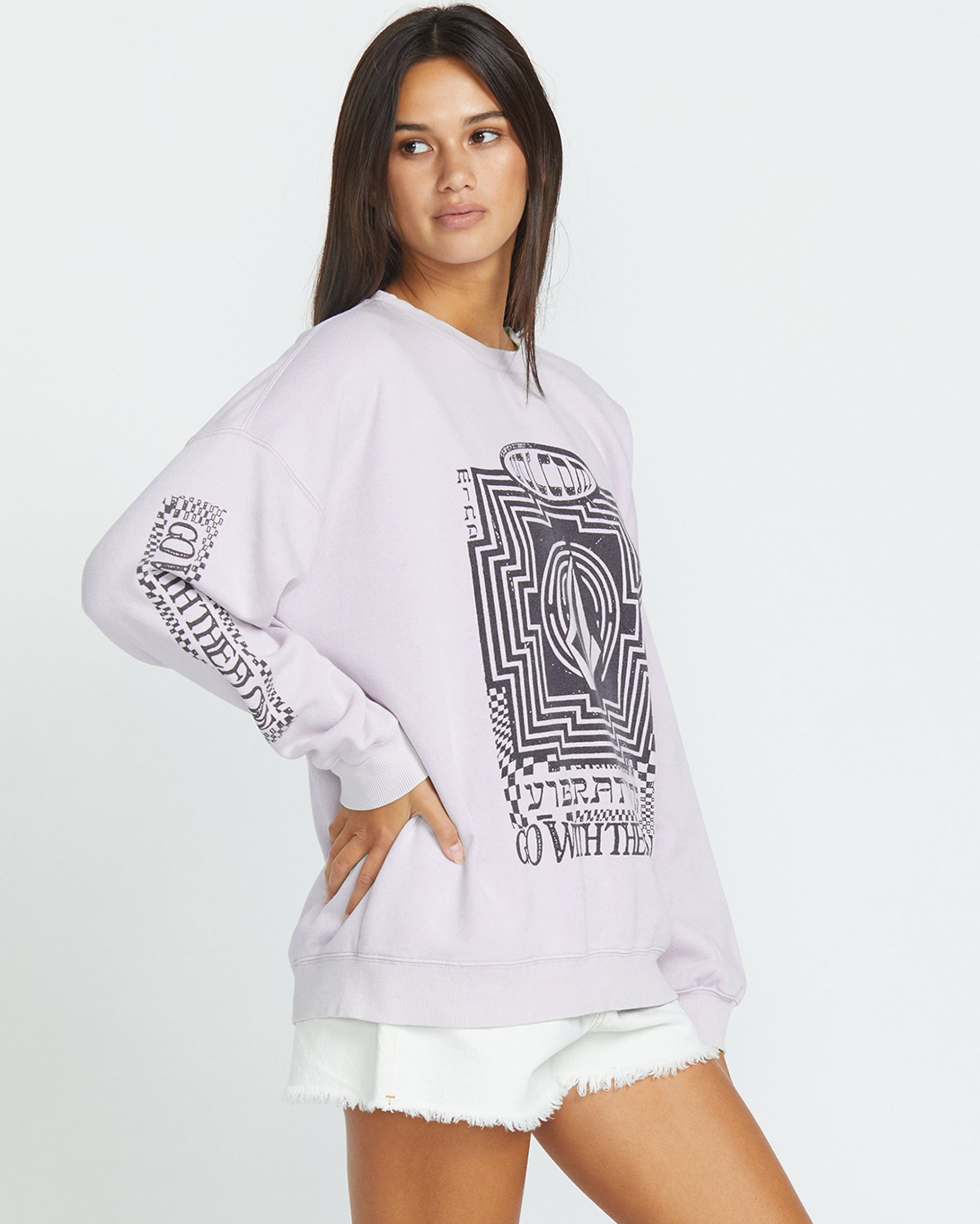 Volcom Women's Stone Crew Blurred Violet