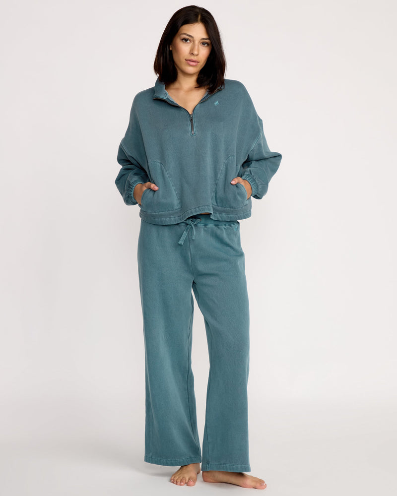 Volcom Women's Stone Soft Quarter Zip Pullover 