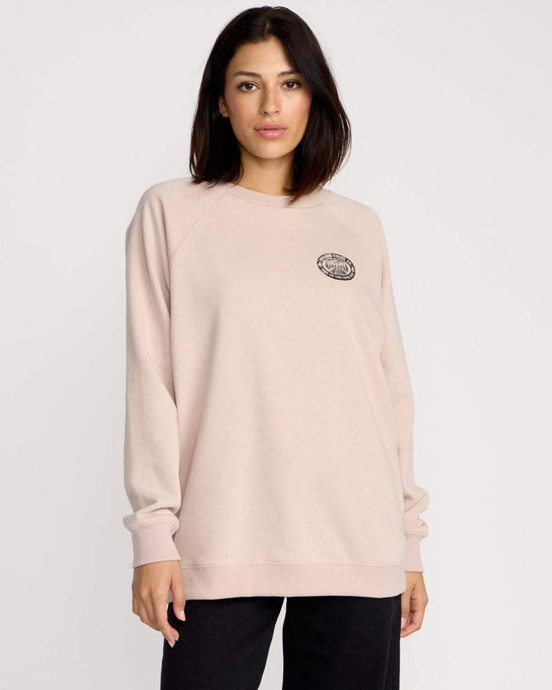 Volcom Women's Stone Magic Crew Khakiest