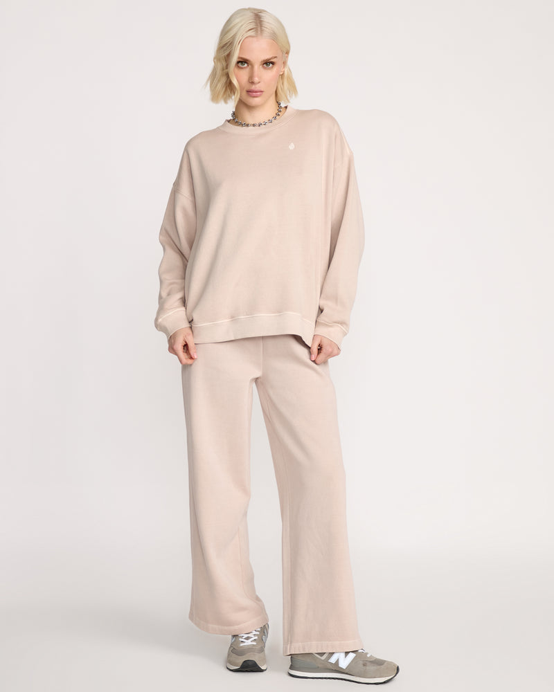 Women's Stone Soft Crew-Khakiest-Volcom