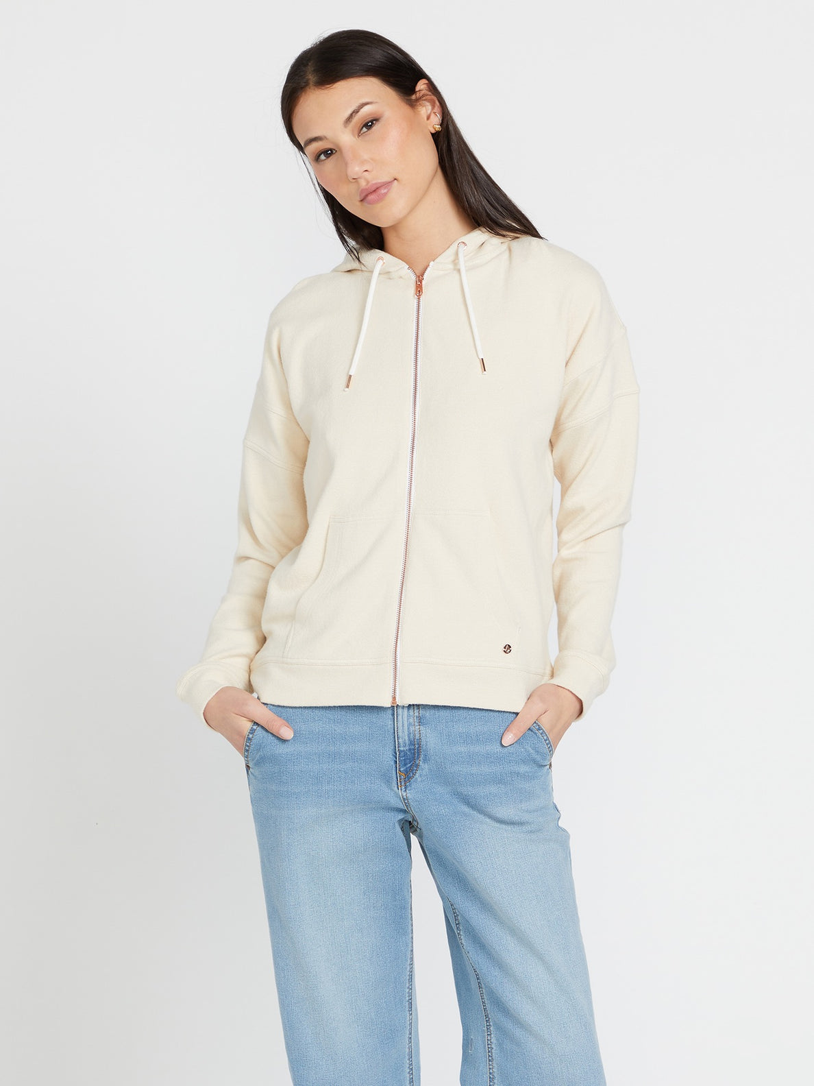 Lived in Lounge Zip Jacket - Cream