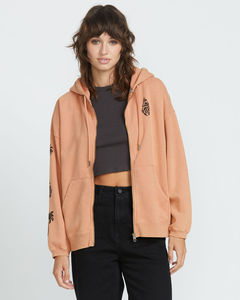 Volcom Women's Stone Art Up Zip Sandstone