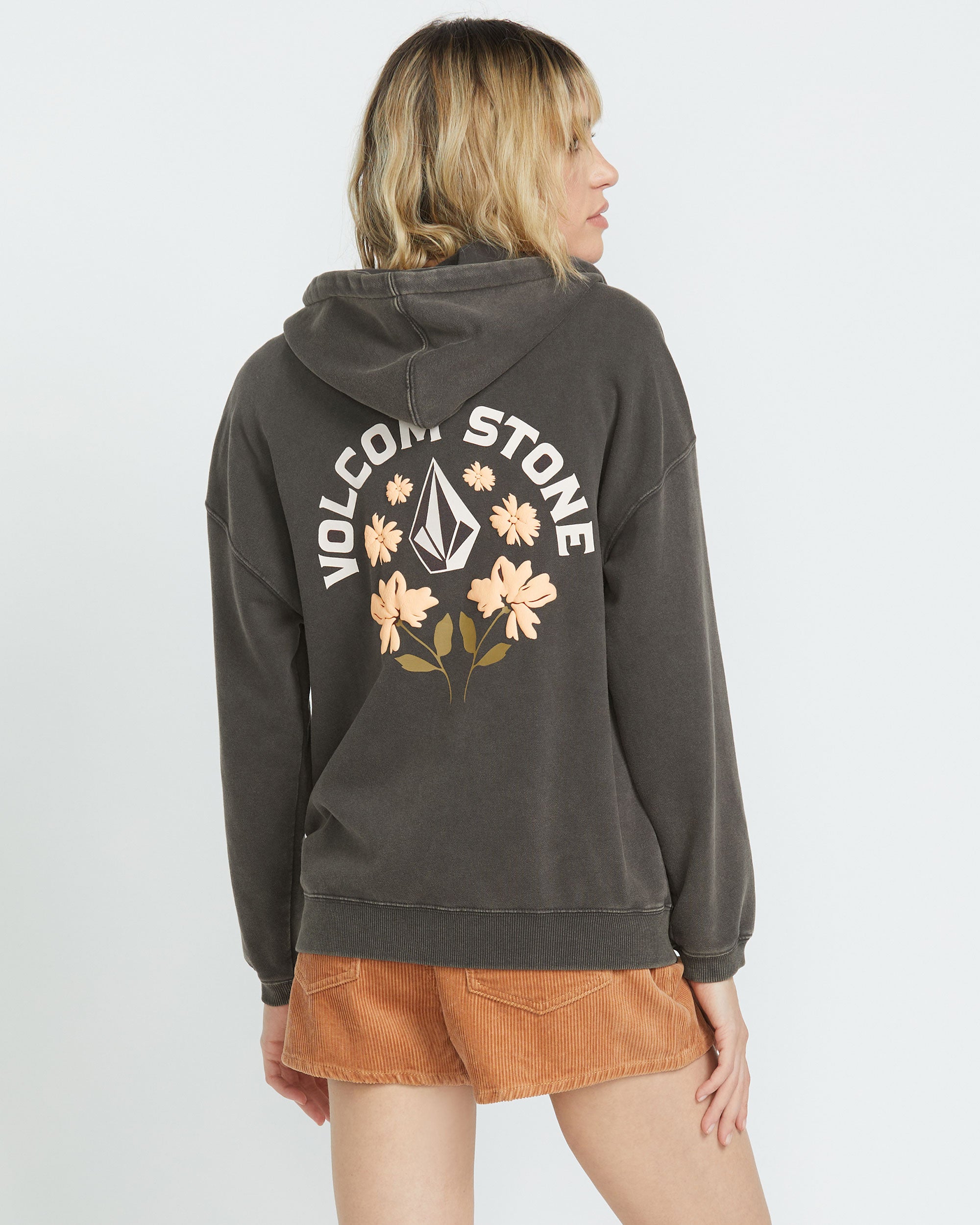 Volcom Women's Stone Art Up Zip Vintage Black