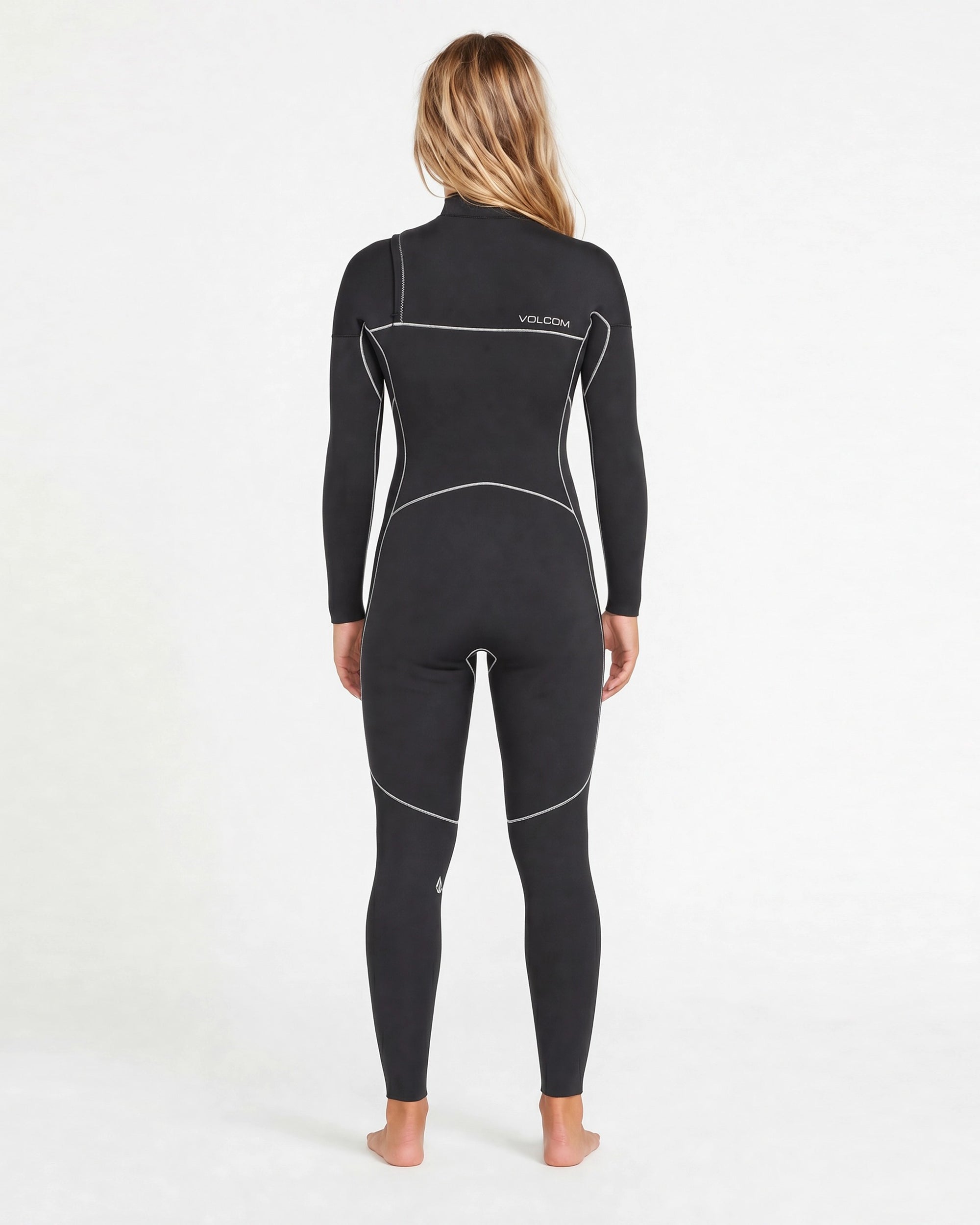 Women's 4/3MM Modulator Chest Zip Hooded Full Wetsuit - Volcom