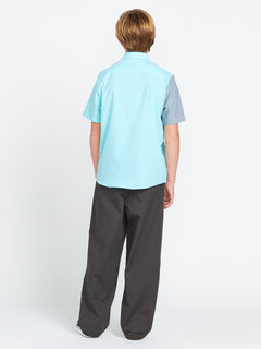 Big Boys Satostone Short Sleeve Shirt - Crete Blue